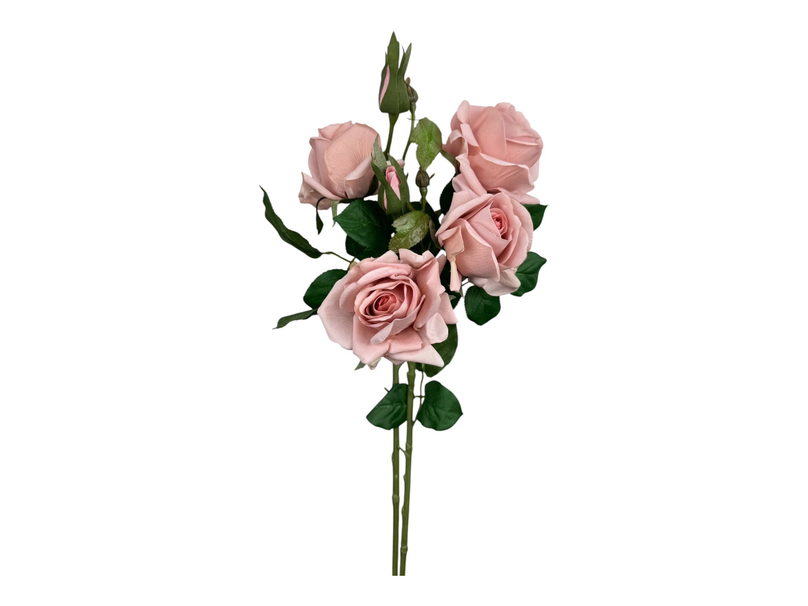Angel Isabella - Wholesale Artificial Flowers - 28.75"-Ultra Realistic-Real Touch Rose Stem with 6 Flowers1