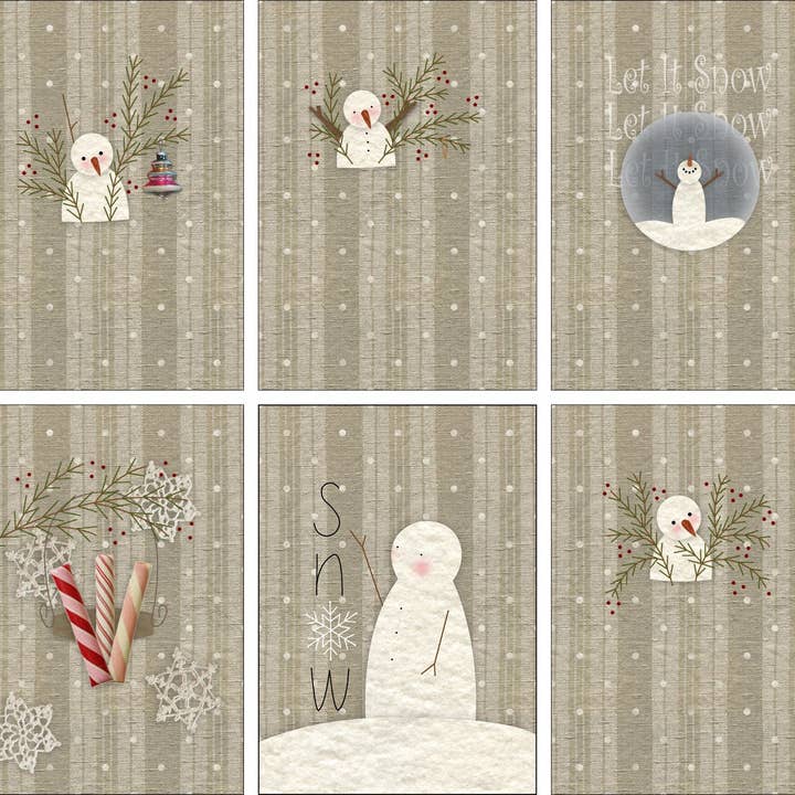 All Through The Night - Wholesale Craft Sewing Kit - 1715 - Snow Days Bowl Fillers3