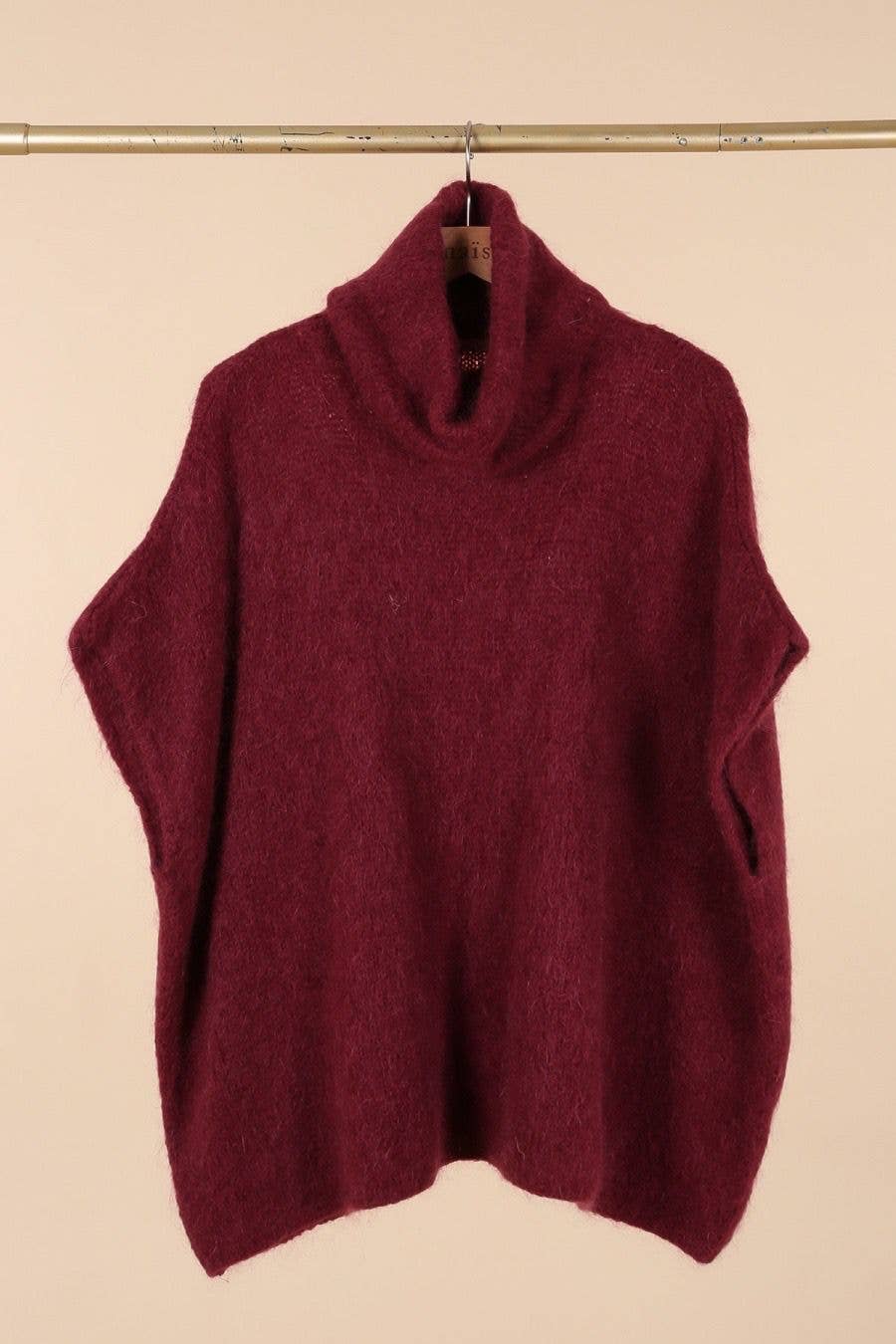 NAÏS PARIS – wholesale Poncho - Dam – Polotröja i ponchostil i mohair och ull24