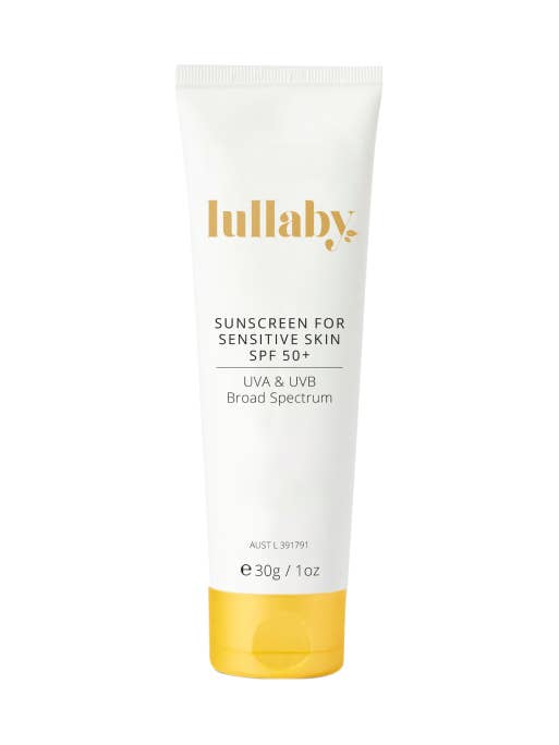 Reisformaat zonnebrandcrème voor de gevoelige huid SPF50+ 30g voor wholesale door Lullaby Skincare