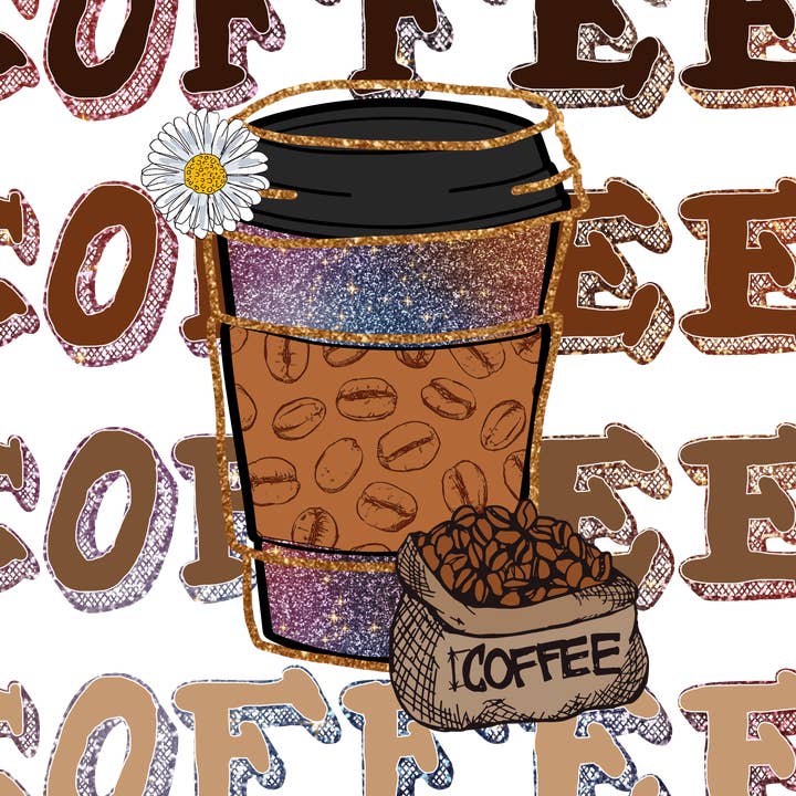 Café Vinil Café, Autocolante 3x3 in por atacado de Savannah and James Co