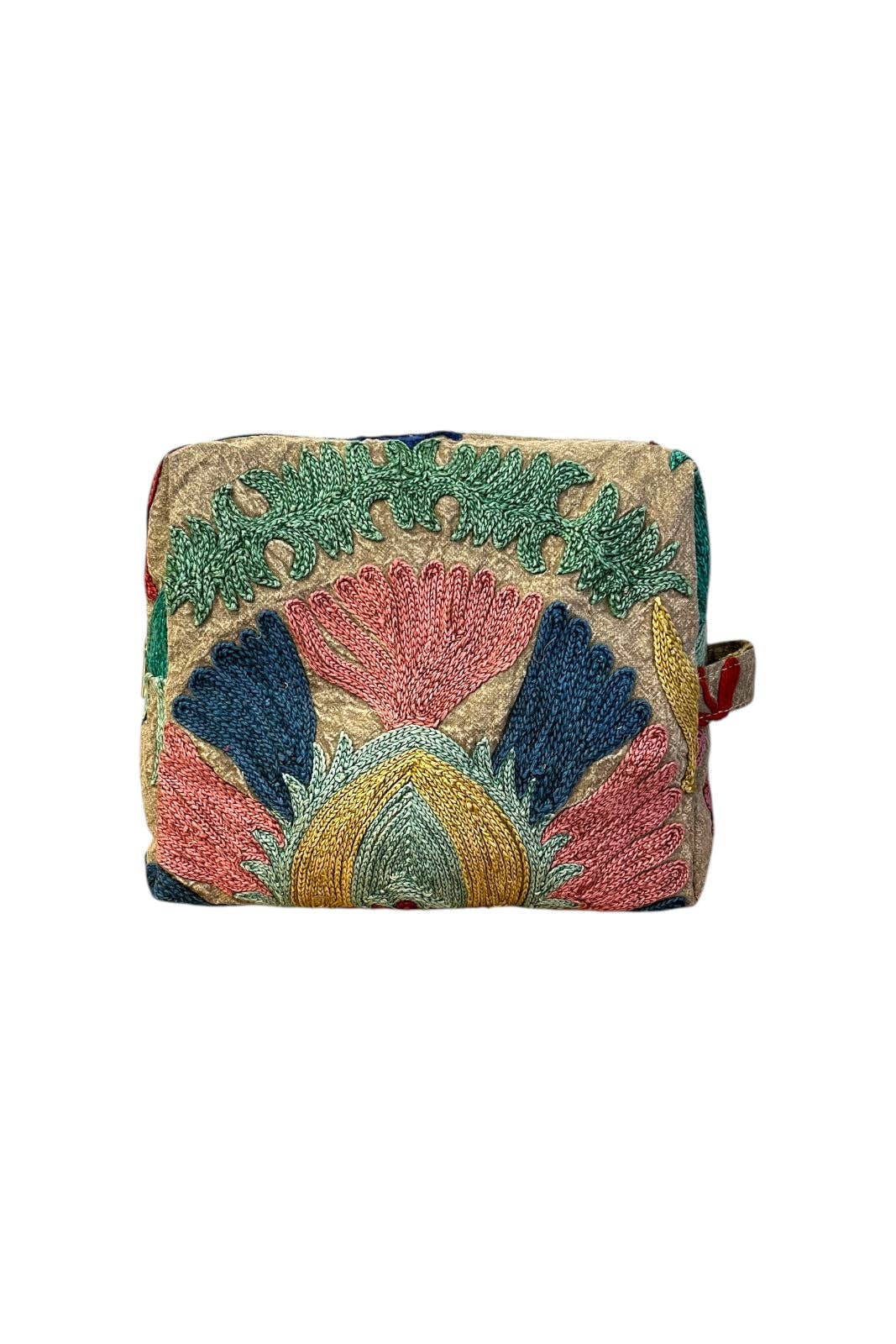 Curiosity Lab - Wholesale Makeup/Cosmetic Bag - Vanity Suzani Ochre