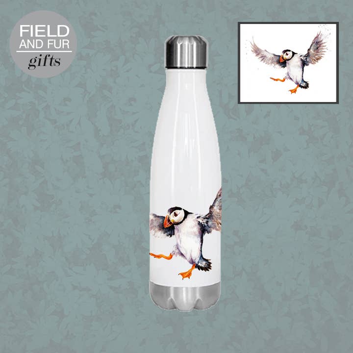 Flying Lessons, papegaaiduiker, geïsoleerde waterfles, bewaart je voor wholesale door Field and Fur Gifts