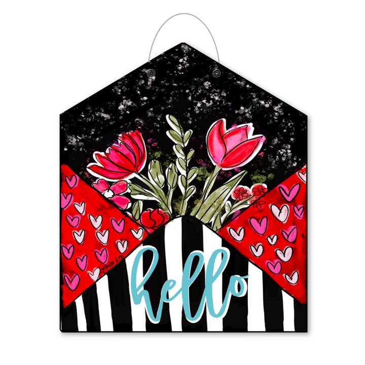 Baxter & Me - Wholesale Door Hanger - Love Letter Envelope Door Hanger