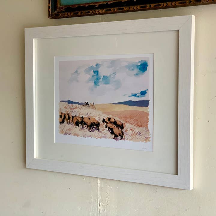 Little Salt Wagon - Wholesale Art Print - Bison Herd Landscape Art Print Wall Decor5