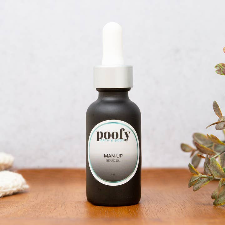 Man-Up Beard Oil for wholesale by Poofy Organics