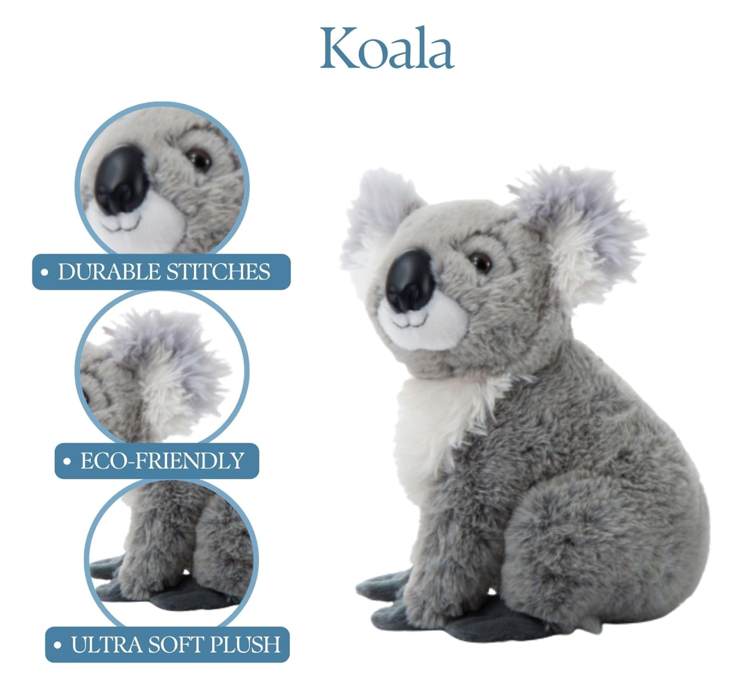 The Petting Zoo – Engroshandel Plyslegetøj - Børn og baby – 12" (26 cm) Wild Onez Koala Bamse Plysdyr10