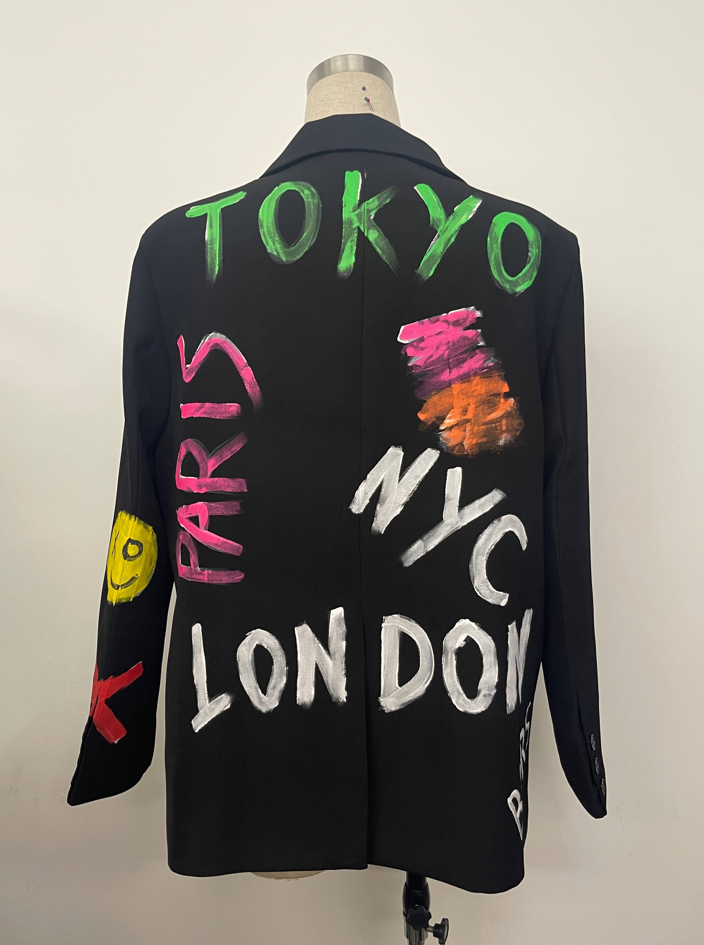 aikha - Wholesale Blazer - Women's - Blazer with writing (5635)2