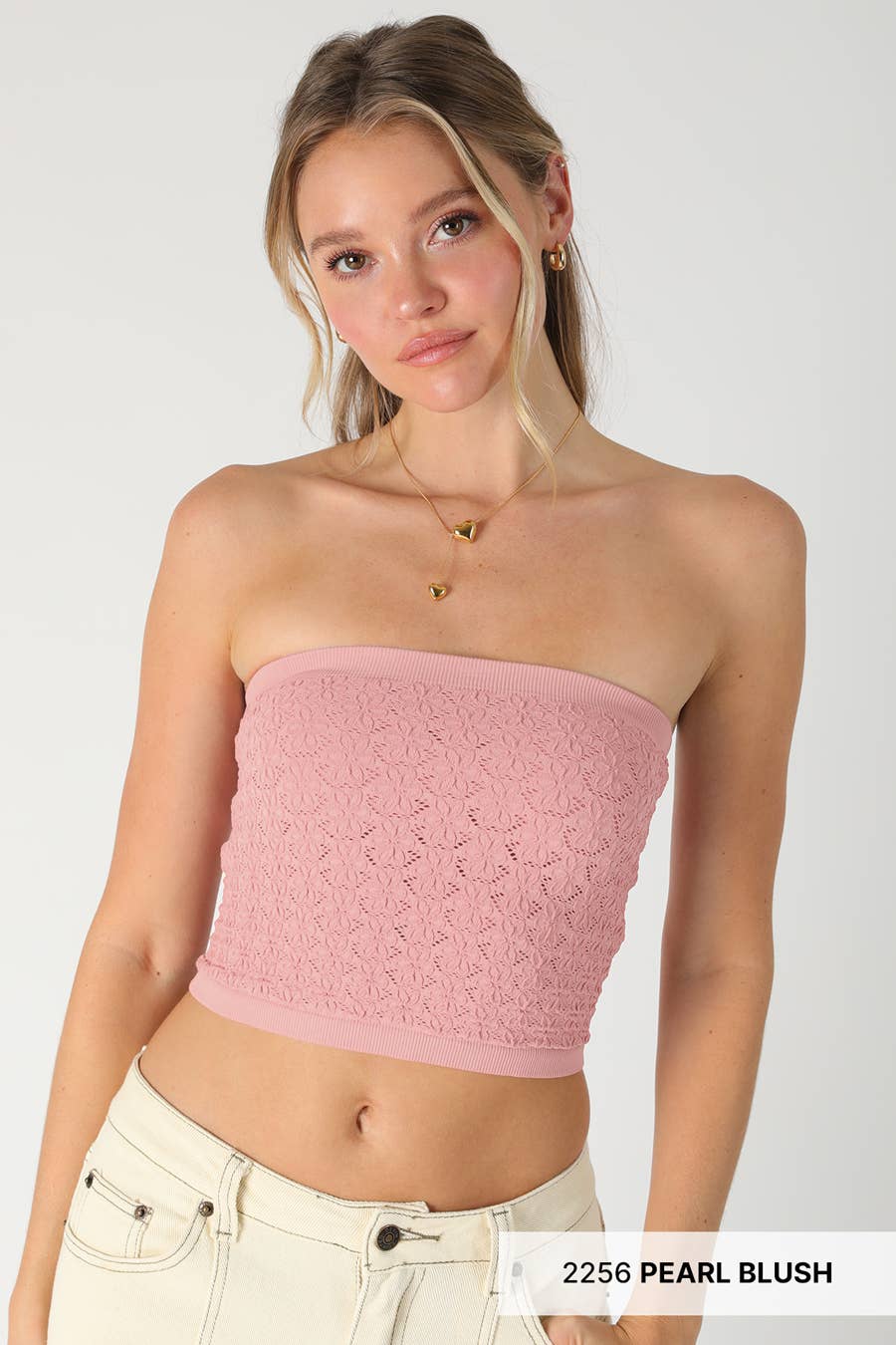 NIKIBIKI – Bustier - Mulher por atacado – NS8376 - Top de Renda Floral sem Alças17