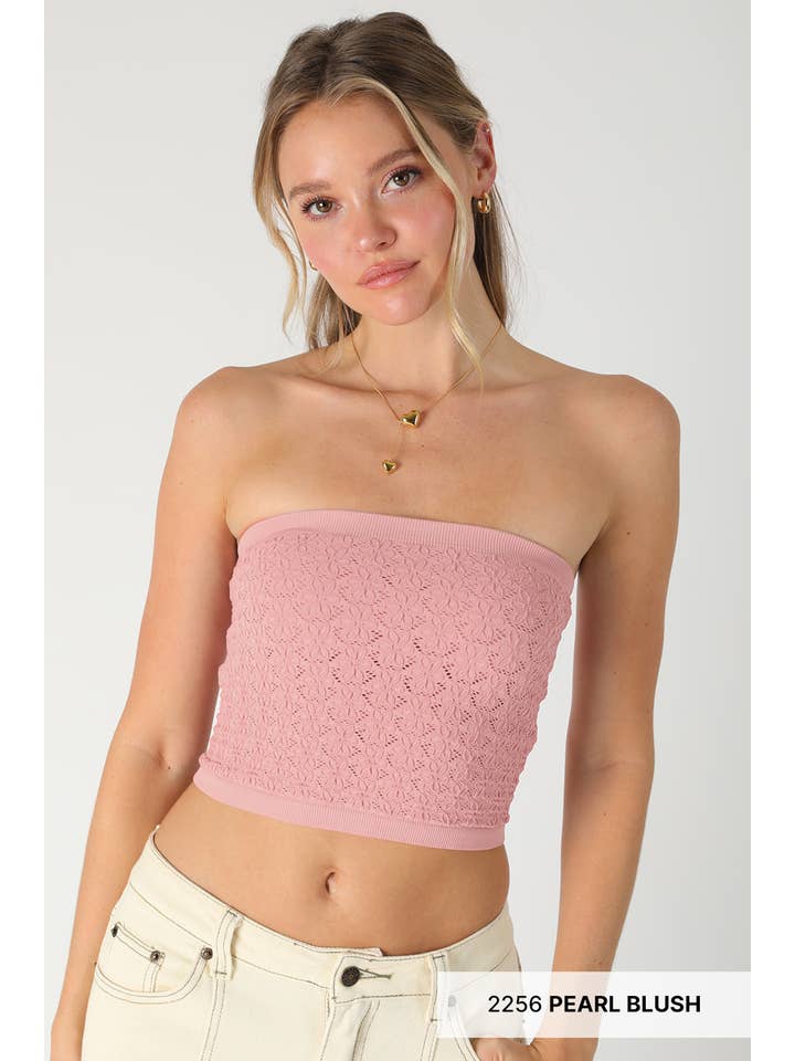 NIKIBIKI - Wholesale Bustier - Women's - NS8376 - Floral Lace Tube Top4