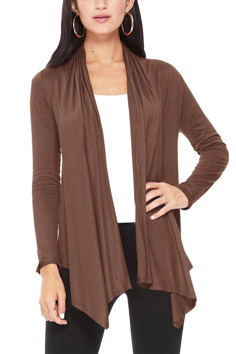 MOA COLLECTION – Cardigan - Mulher por atacado – Cardigan feminino sólido casual9