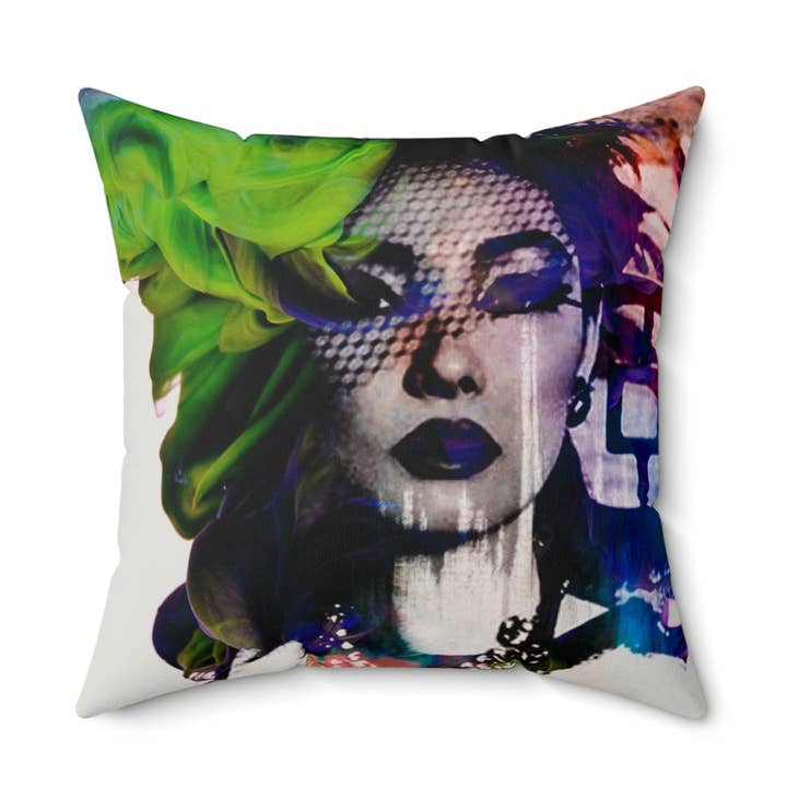 Boulevard Noir - Faux Suede Throw Pillow for wholesale by softcore interiors
