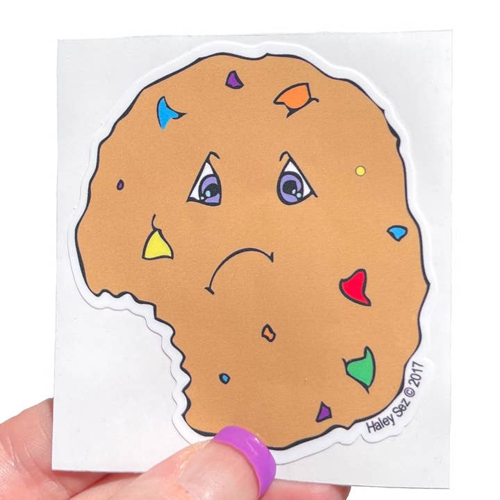 Hurt Rainbow Chip Cookie wetterfester Vinyl-Aufkleber für den Großhandel von Surprise Inside Art