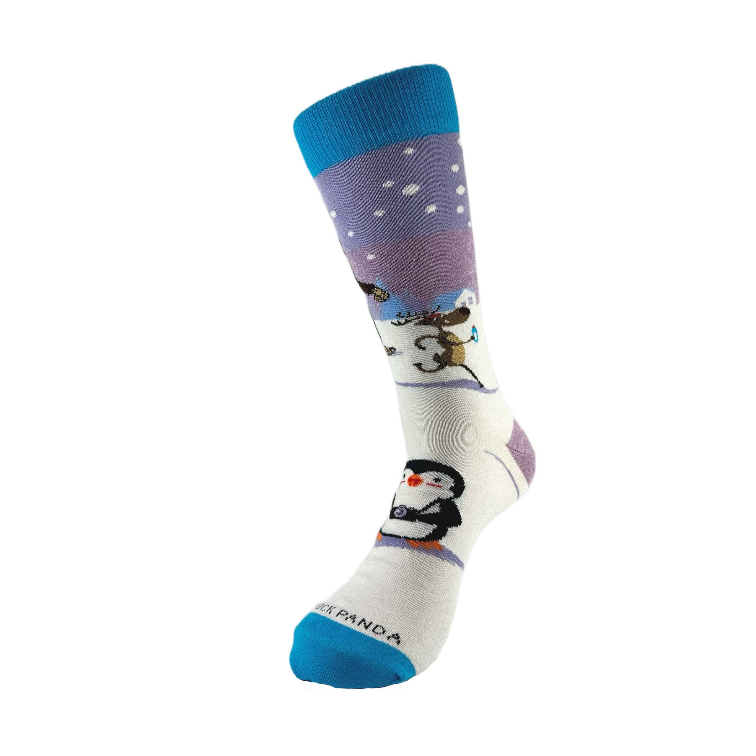 Sock Panda - Wholesale Socks - Unisex - Bigfoot with Reindeer and Penguin Socks from the Sock Panda (Adult Large - Men's Shoe Sizes 8-12)5