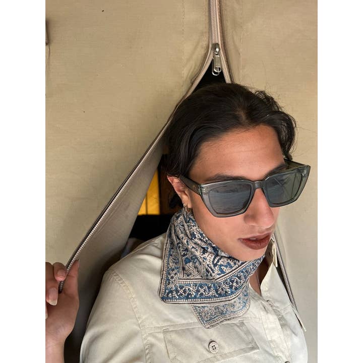 Peaceware – wholesale Bandana – Unisex – Bandana - Himalayan Poppy Kalamkari Print4