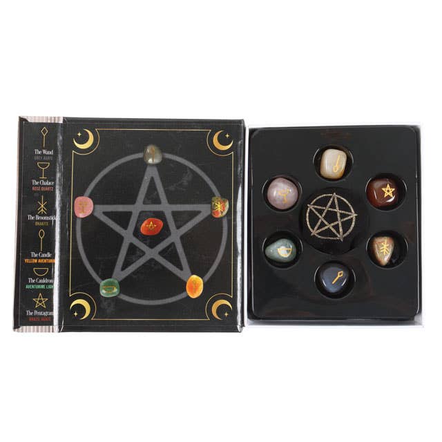 Something Different Wholesale – wholesale Spiritual stone/crystal – The Witches Guide to Crystals Gift Set1
