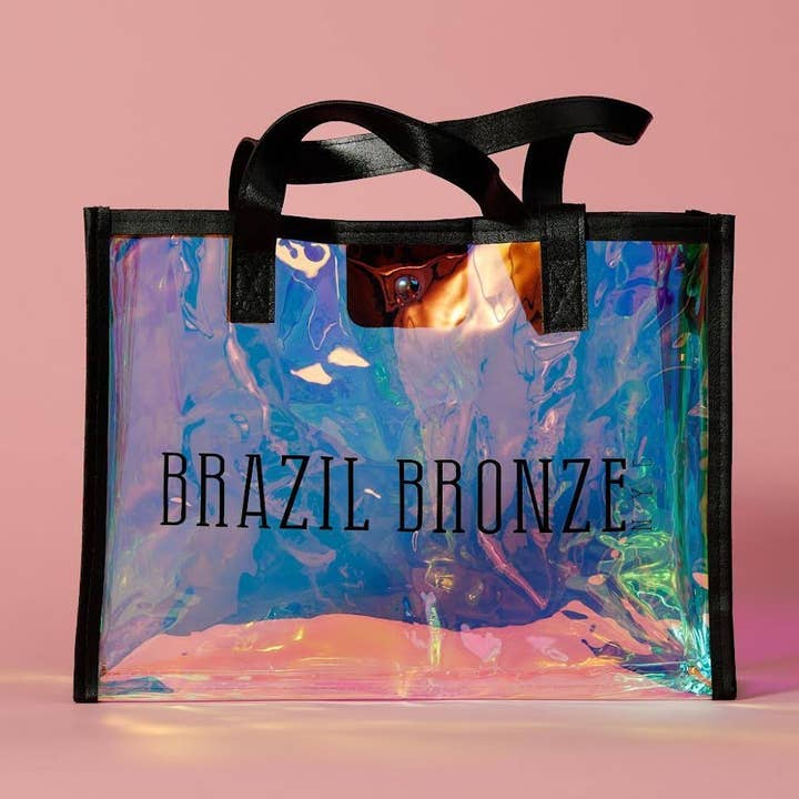 Brazil Bronze Hologram Tote for wholesale by Brazil Bronze Glow Bar