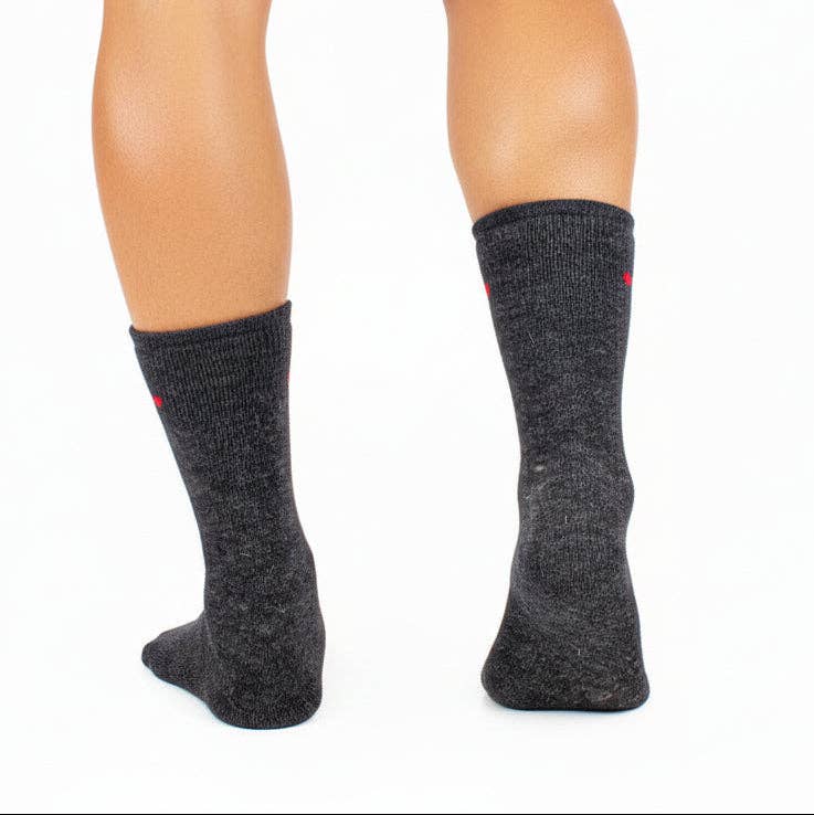 Lanart Alpaca - Wholesale Socks - Unisex - Everest Outdoor Alpaca Socks Charcoal3