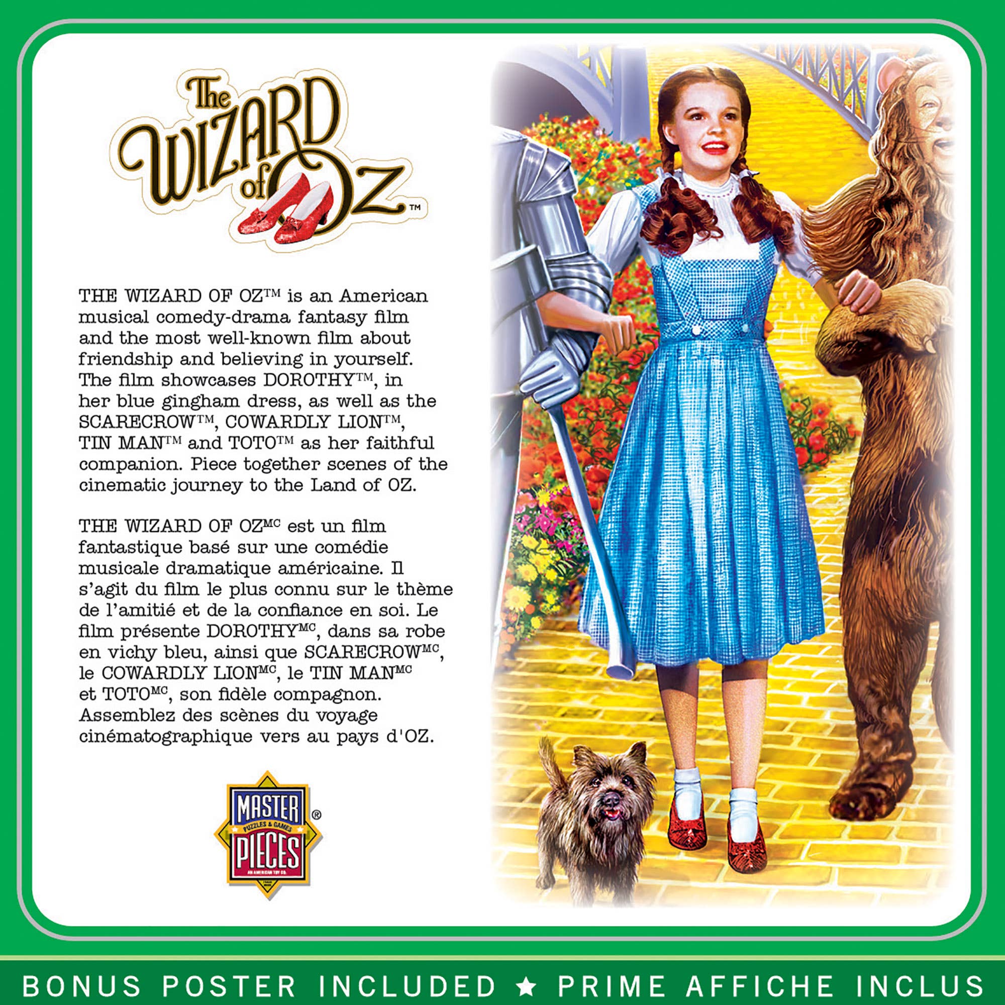 Masterpieces Puzzles - Wholesale Puzzle - Adult - The Wizard of Oz - Off to See the Wizard 1000 Piece Puzzle2