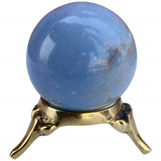 International Gifts Ltd. - Wholesale Decorative Tabletop Object - Zenn Angelite Sphere Approx. 200G Display Stand Is Not -973