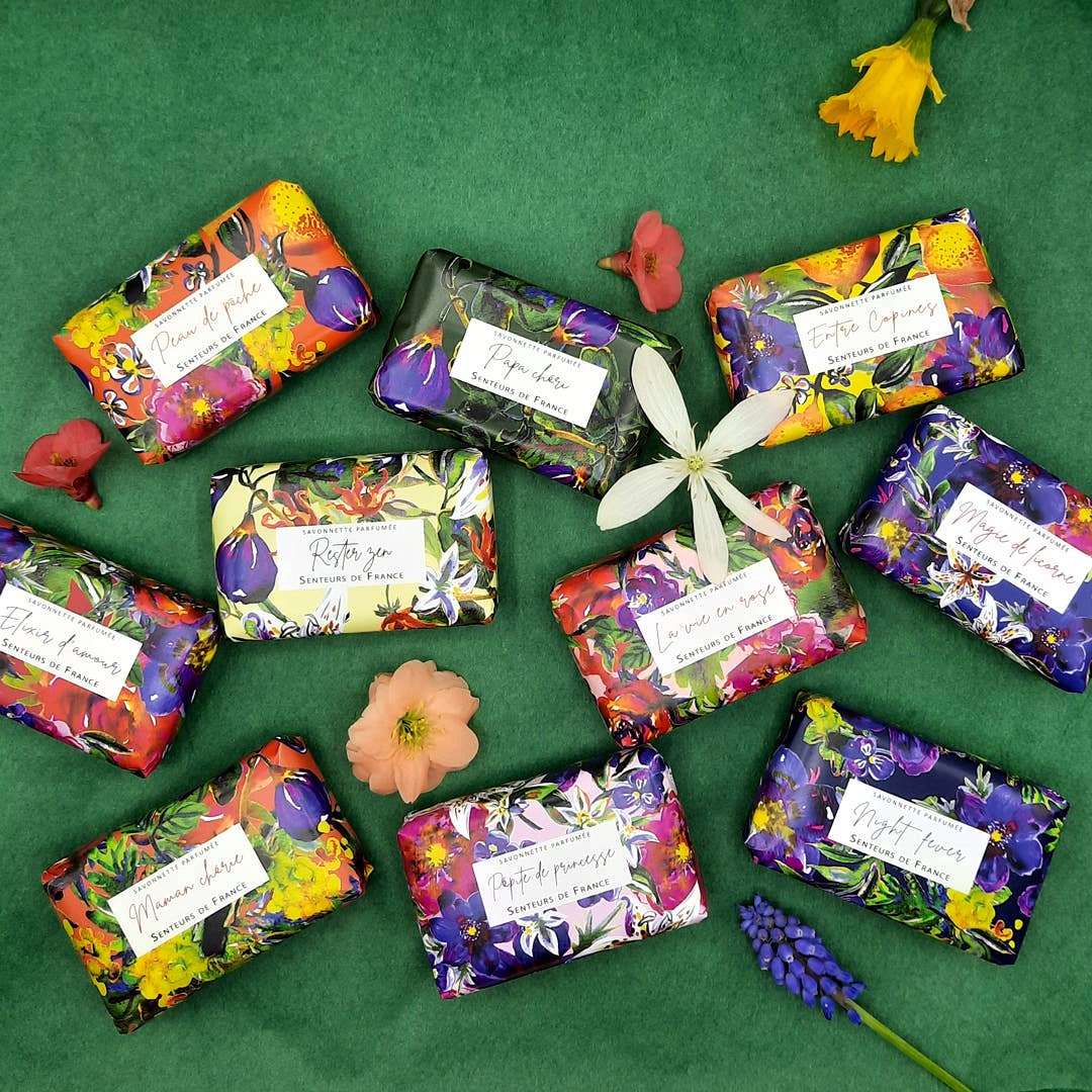 Senteurs De France – wholesale Tvål – Tvål med budskap och blommor: Princess nugget3