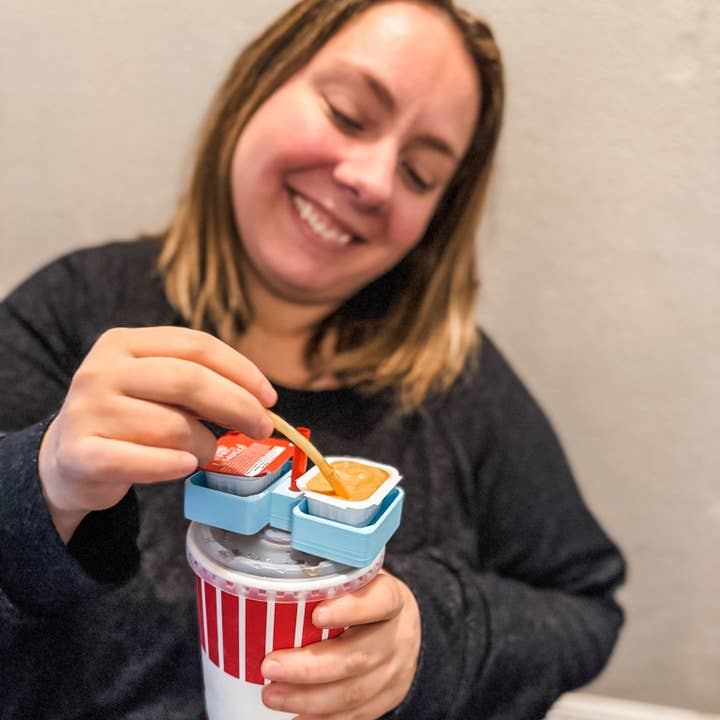 Lumber Revolution - Wholesale Drink Huggers & Koozies - Sauce Dipper Straw Holder – The Ultimate On-the-Go Dipping Solution!