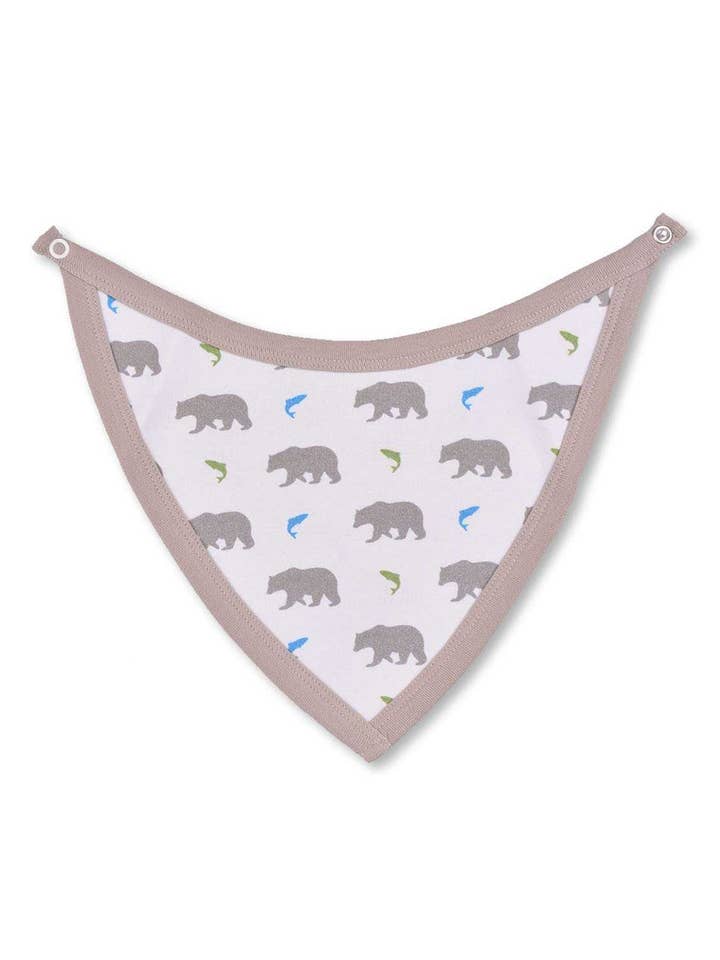 Bear Haklapp Multi Grå Ekologisk Bomull för wholesale av Jazzy Organics