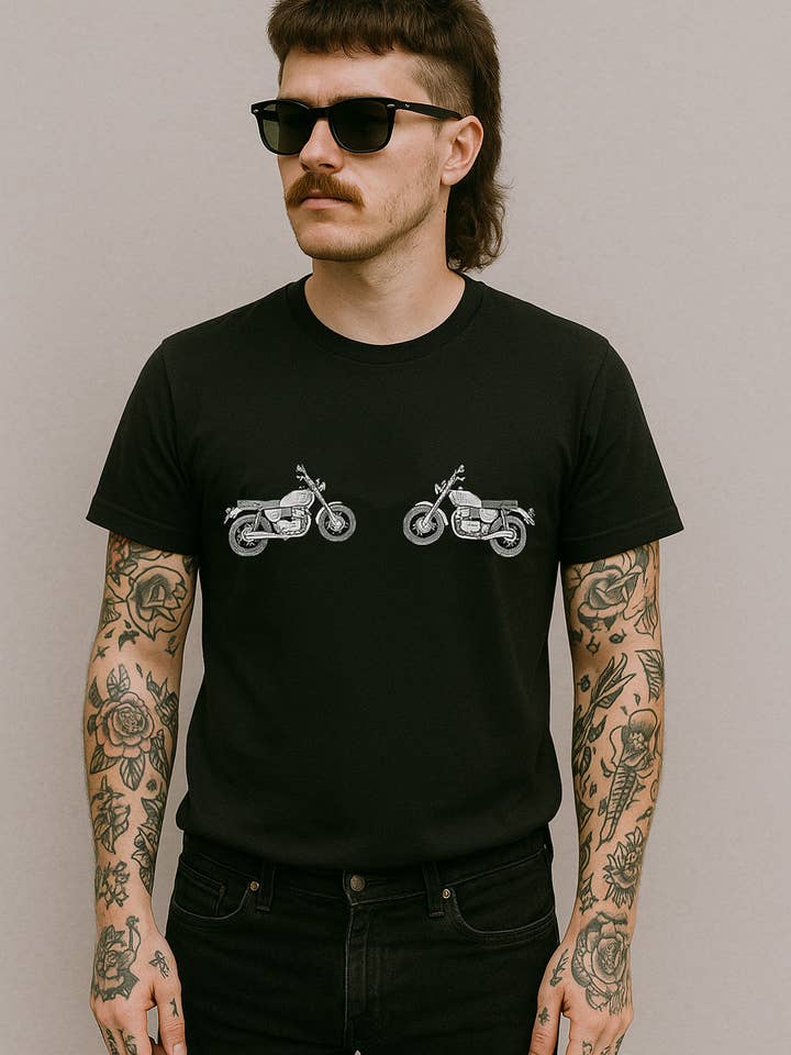 BOBBYK - Wholesale T-shirt (graphic) – unisex - Vroom Vroom Motorcycle Tee1