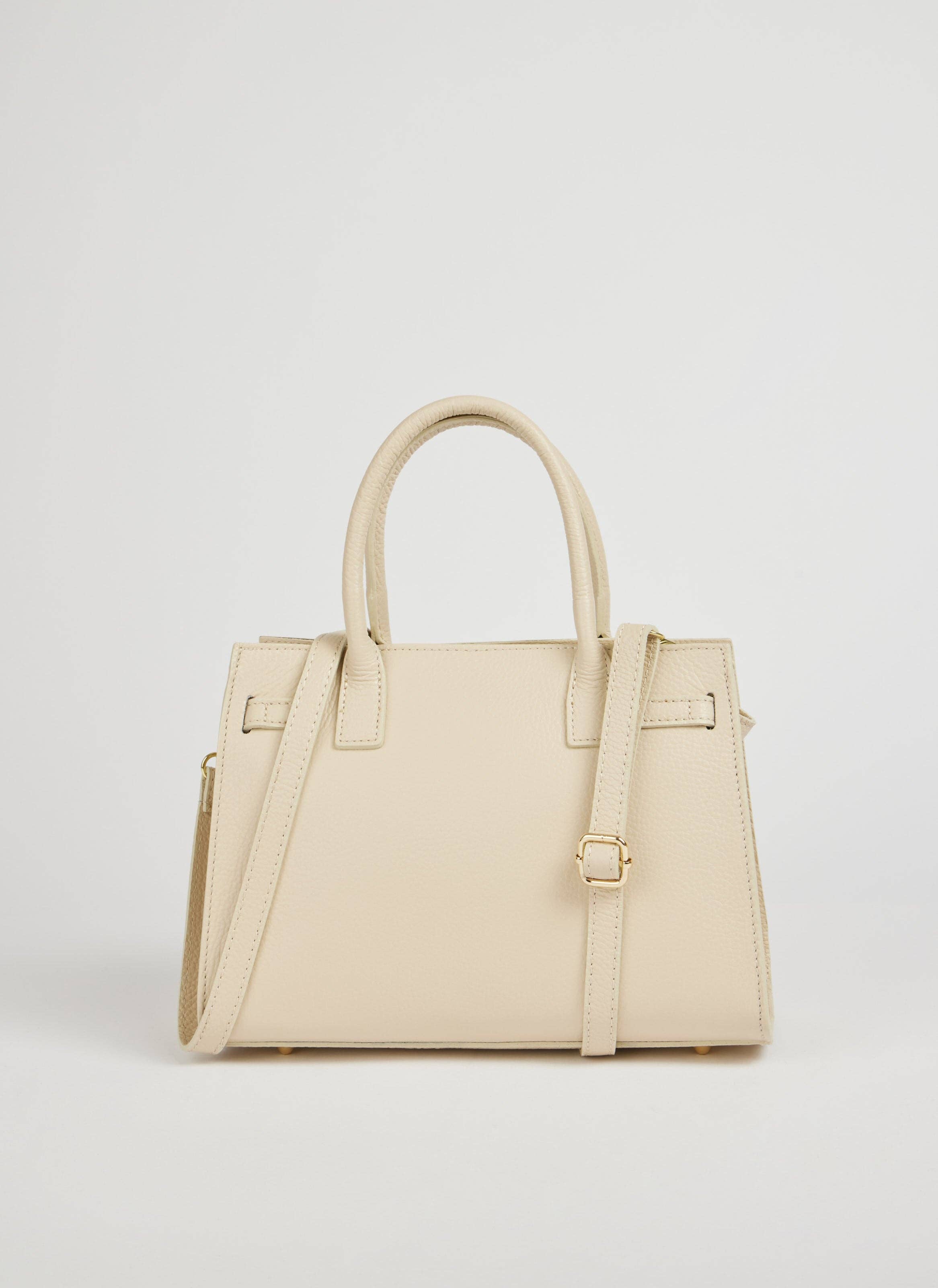 Prestige Milano - Wholesale Tote Bag - Women's - Borsa Grace in pelle Togo beige3