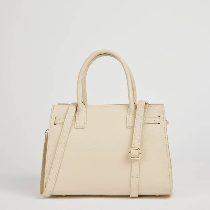 Prestige Milano - Wholesale Tote Bag - Women's - Borsa Grace in pelle Togo beige3