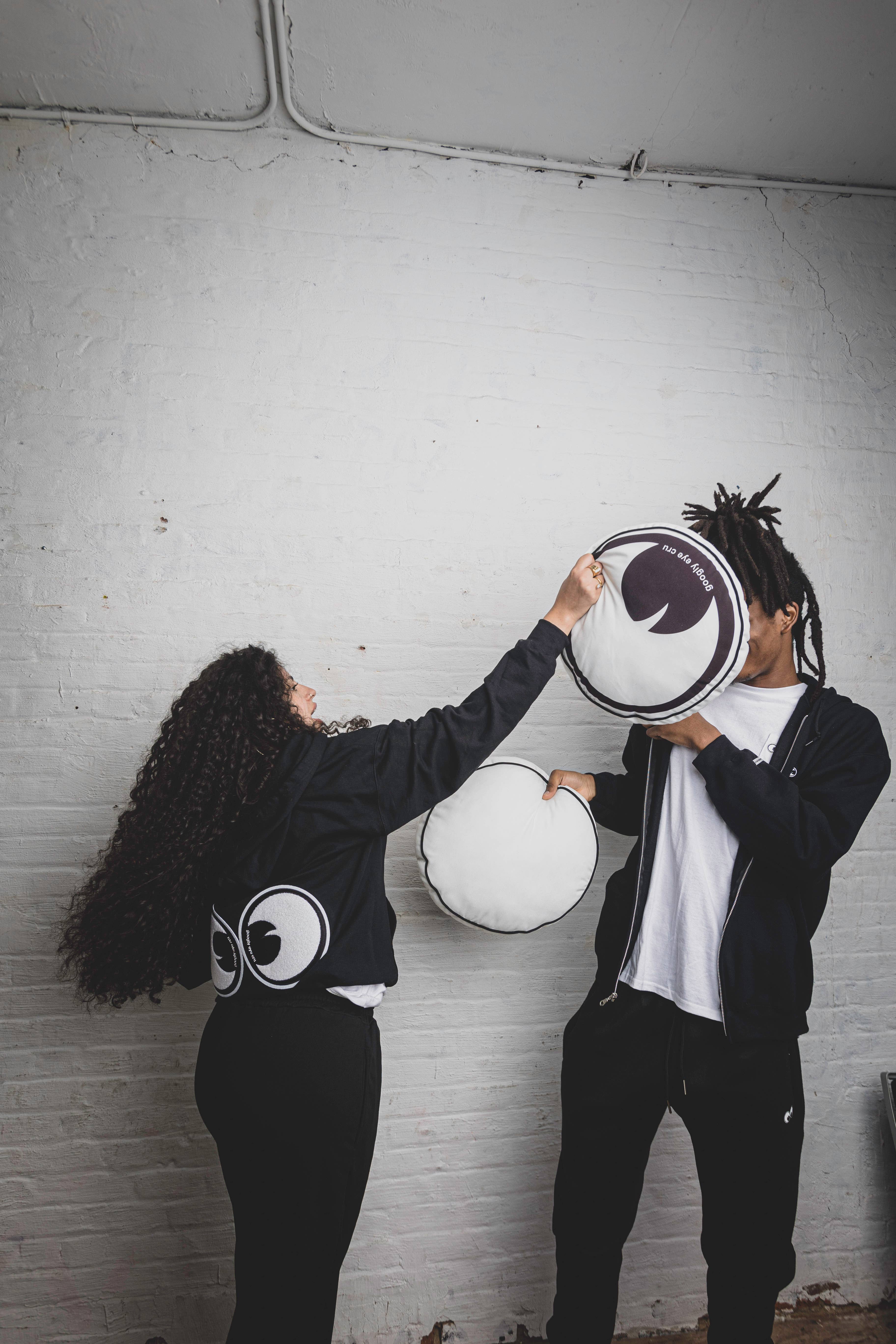 Googly Eye Cru - Wholesale Throw/Decorative Pillow - Googly Eye Cru Pillows8