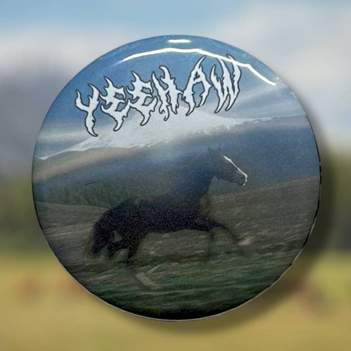 Yeehaw Button for wholesale by Metalbox