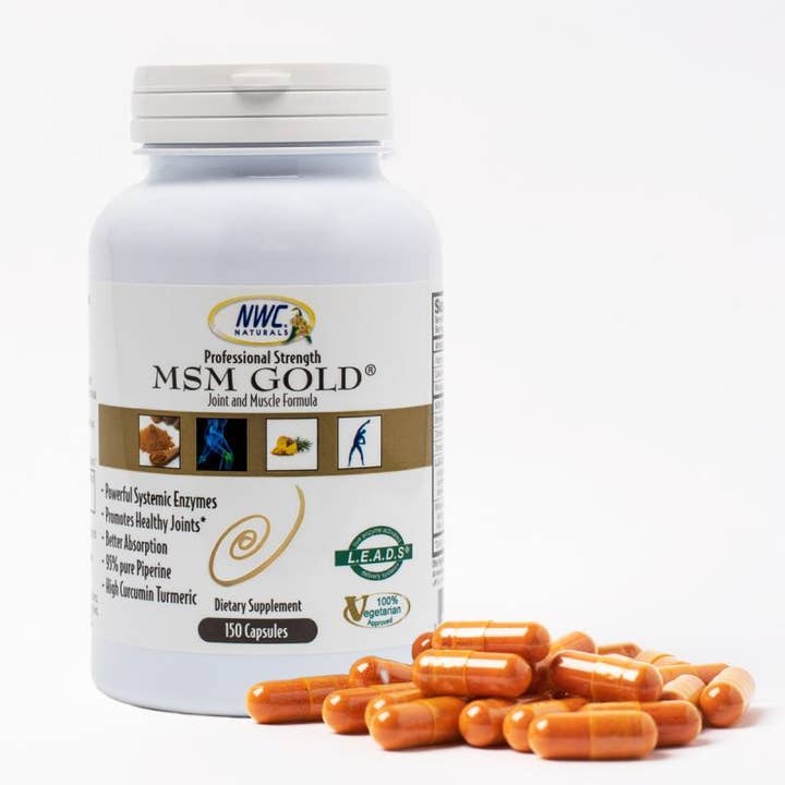 MSM Gold Systemic Enzyme, Super Antioxidant for wholesale by NWC Naturals®