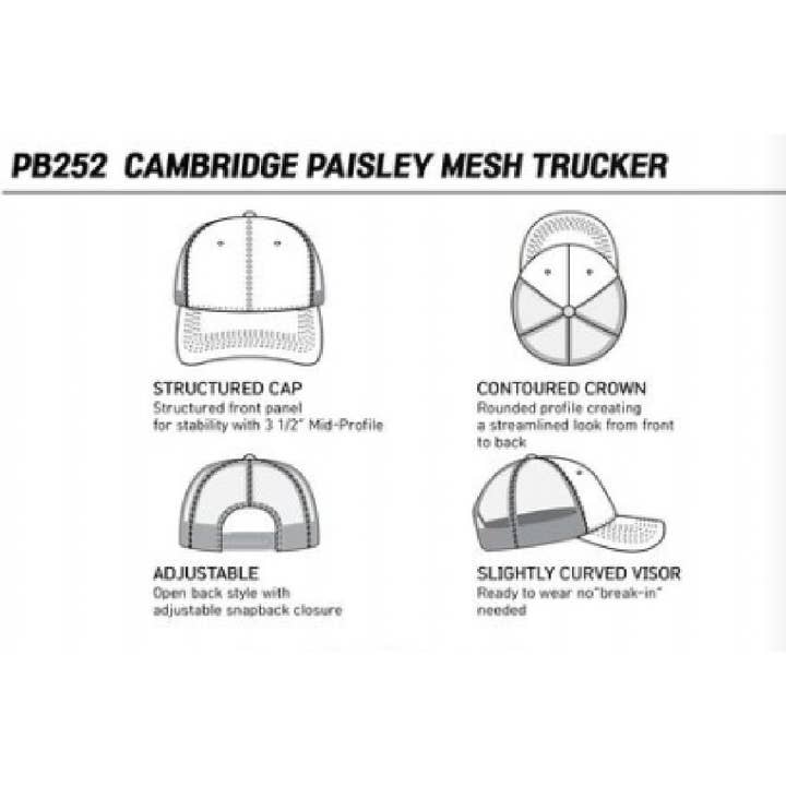 DOBBI - Wholesale Trucker hat – Women’s - CAMBRIDGE PAISLEY MESH TRUCKER HAT3