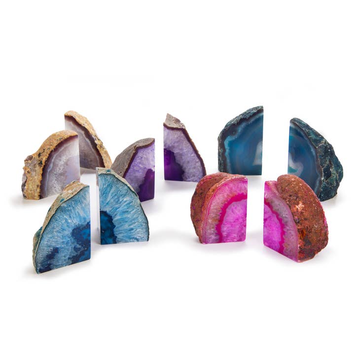 British Fossils - Vente Serre-livres - Serre-livres en agate de 10 à 13 cm2