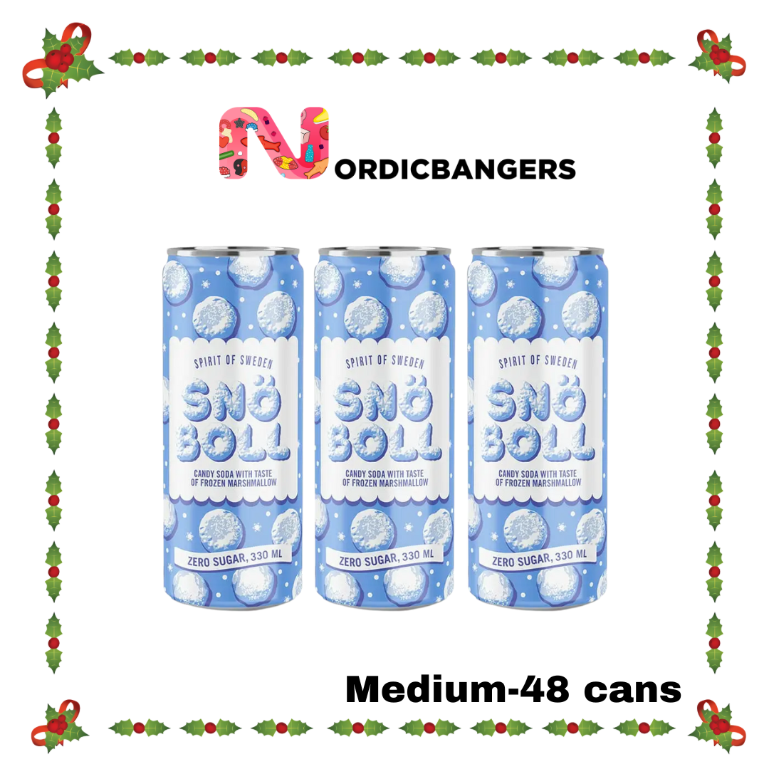 Nordicbangers - Swedish Candy Supply - Wholesale Soda/Carbonated Drink - Svenskt Godis Läsk - Snöboll Noll Läsk1