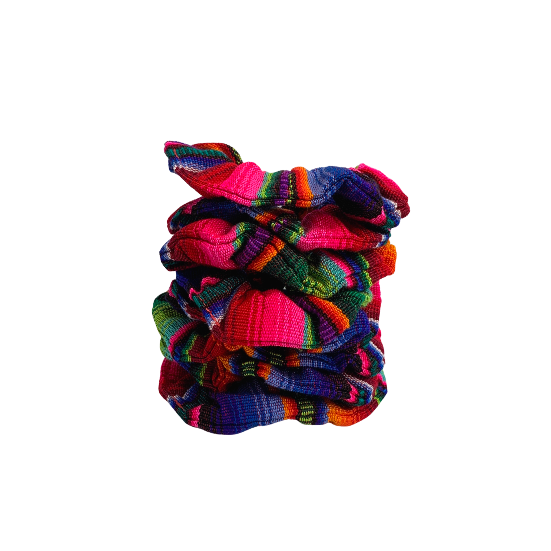 Lumily - Wholesale Scrunchie - Women's - Hacienda Striped Multicolor Scrunchie - Guatemala4