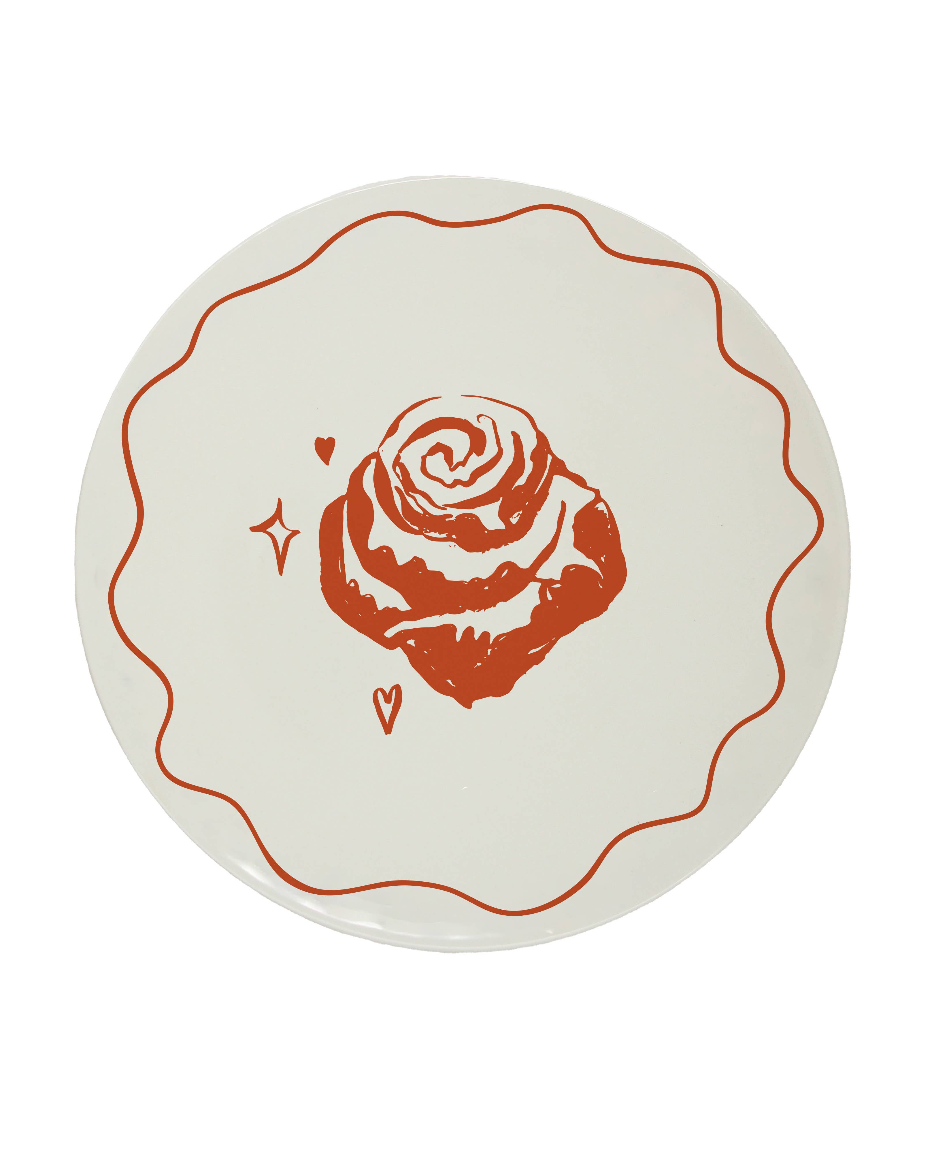 Pó de Barro - Wholesale Dinner Plate - Dessert Plate Cinnamon Roll Coffee Mood  0