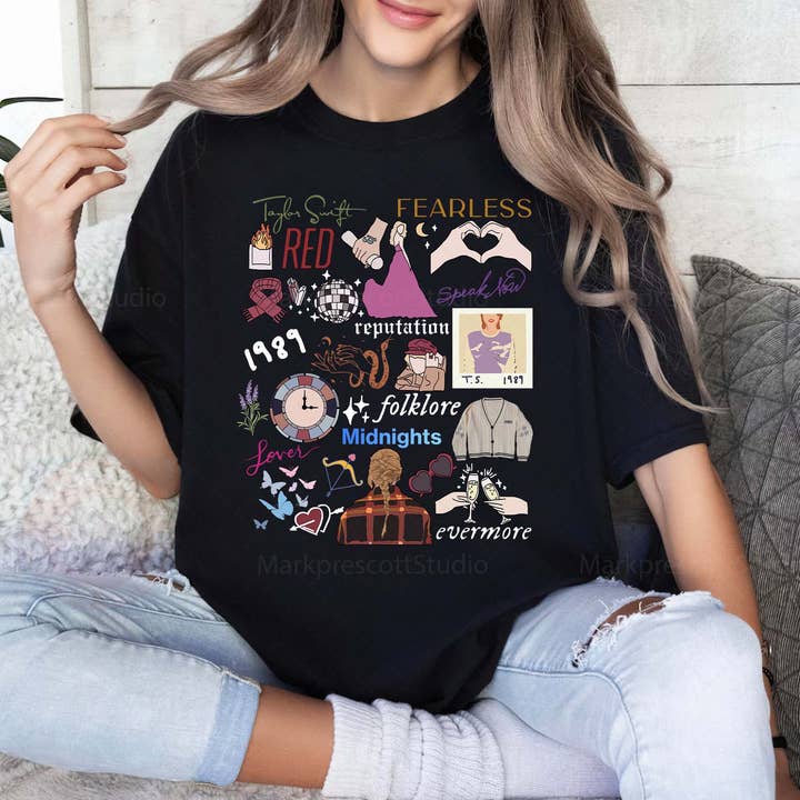 SONDO DESIGN LTD - Wholesale T-Shirt (Graphic) - Women's - Taylor Swift Album Shirt, The Eras Tour Shirt, Swiftie Merch