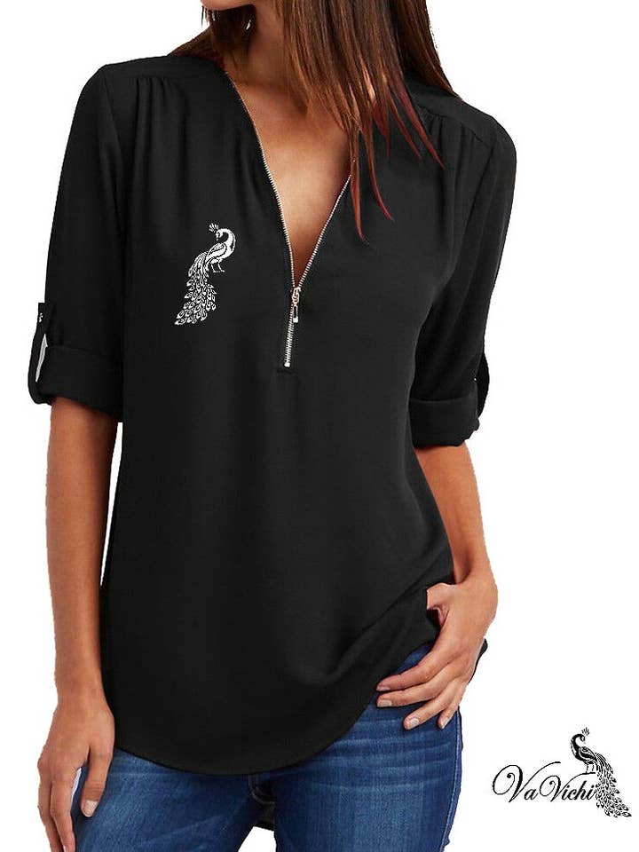 VaVichi Queens Virtuous Zip Top for wholesale by VaVichi Clothiers