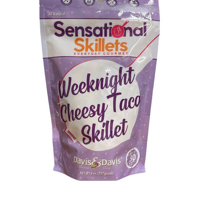 Davis & Davis Gourmet Foods – Engroshandel Pasta – Weeknight Cheesy Taco Skillet - Sensationel Stegepande0