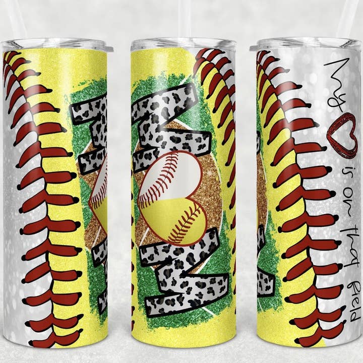 Softball Baseball Mom of Both 20 Oz Tumbler for wholesale by Perfectly Diverse Trendz, LLC