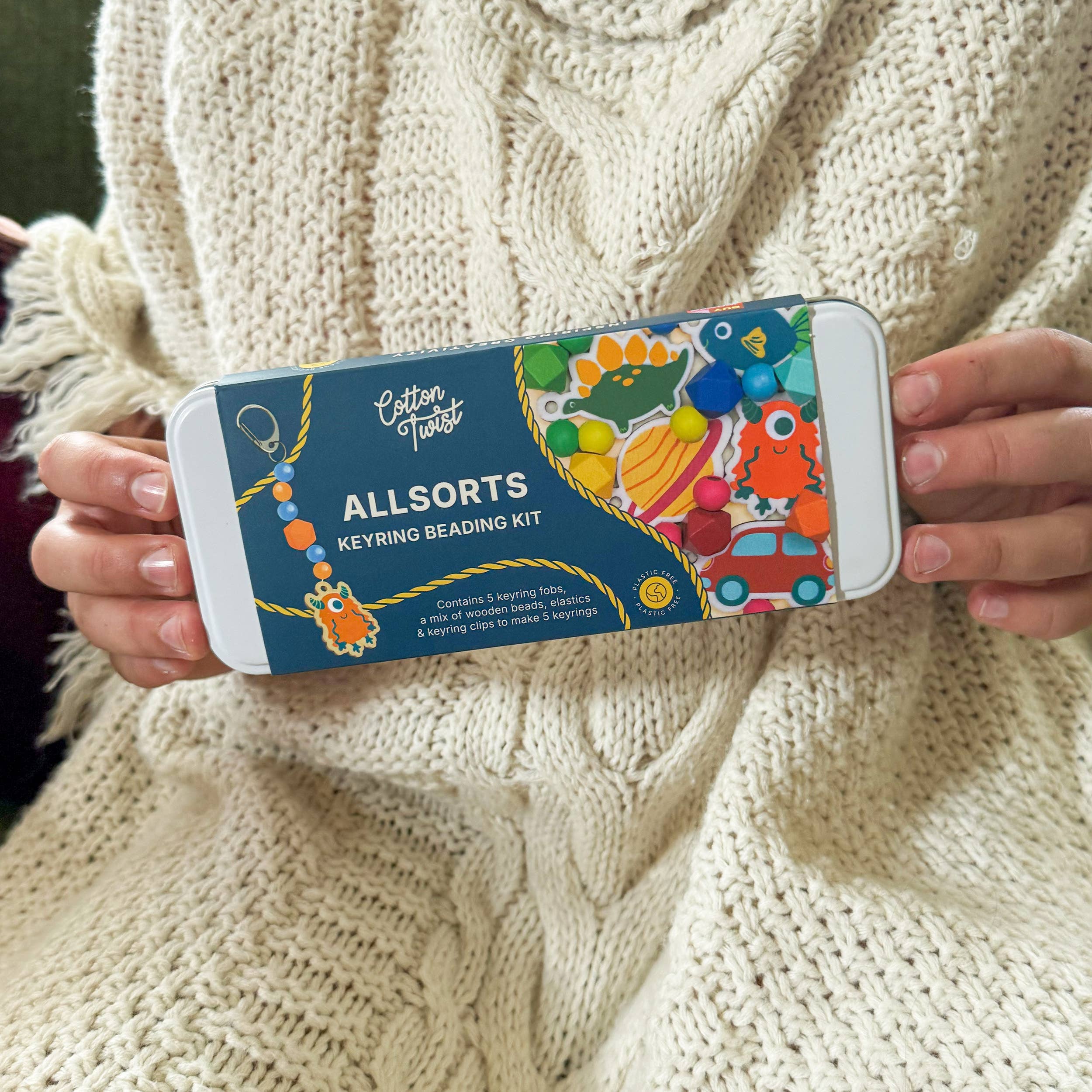 Cotton Twist (WE PREPAY ALL US DUTIES) - Wholesale DIY Jewelry - Kids - Allsorts Keyring Making Kit5