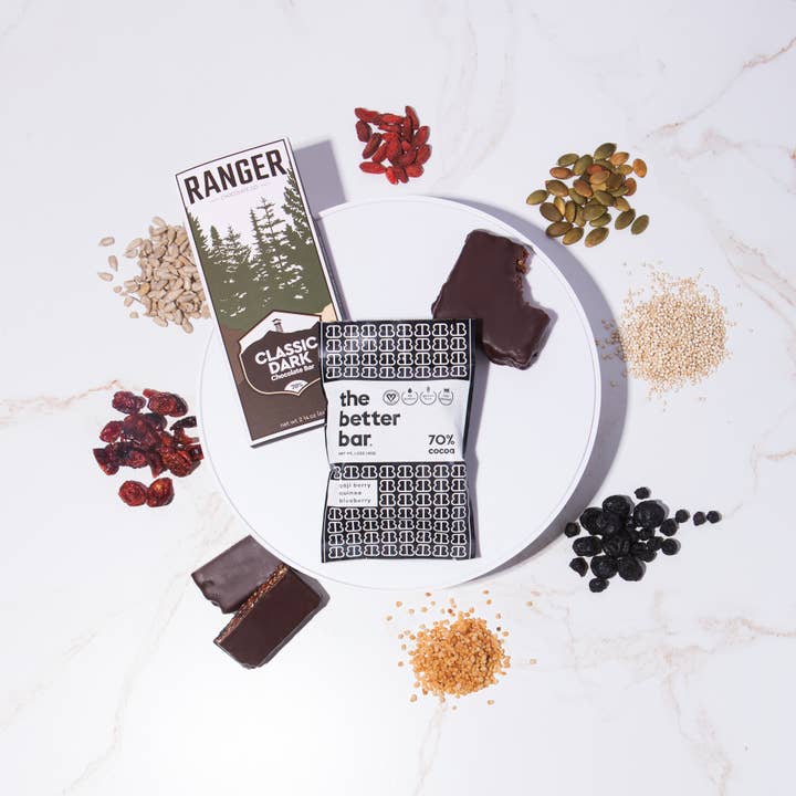 The Better Bar - Wholesale Snack bar - 70% Organic Dark Chocolate Dipped Better Bar2