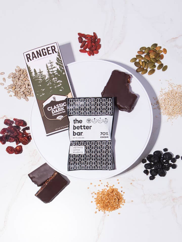 Barra Melhor Mergulhada em Chocolate Negro Orgânico 70% por atacado de The Better Bar