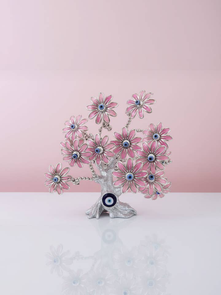 Sølvblomst Onde Øje Træ Gave Indpakket for engroshandel hos Arya Jewellery Wholesale