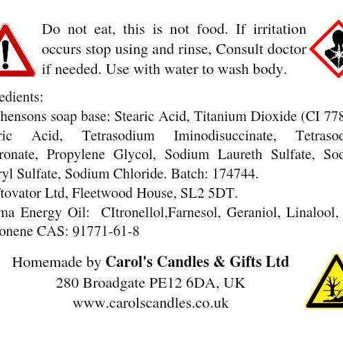 Carol's Candles & Gifts Ltd - Wholesale Bar Soap - Seashell guest soap—Lavender Blue pure essential oil3