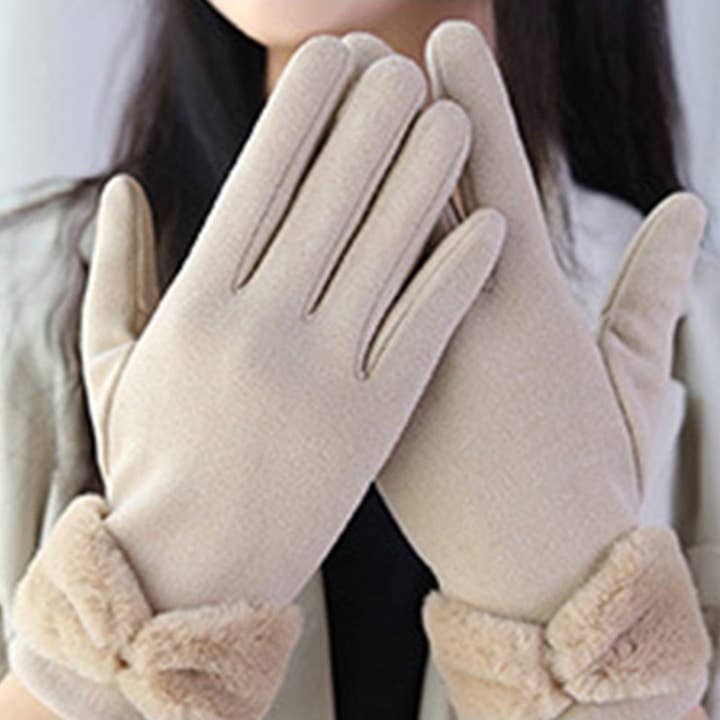 Funkyrel® Atzbranding Limited - Wholesale Gloves - Women's - Gloving - Women's Winter Touchscreen Gloves with Bow