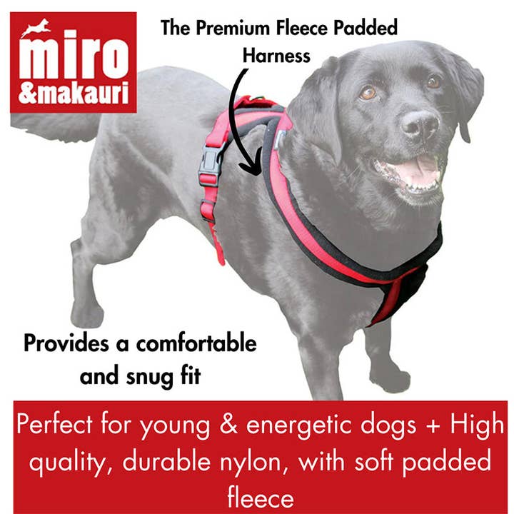 Miro & Makauri – wholesale Pet harness – Dog – Miro & Makauri Premium Fleece Padded Dog Harness8