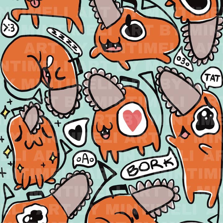 La dualità di un cane diabolico - Stampa artistica per la vendita all'ingrosso da parte di Mintimeli